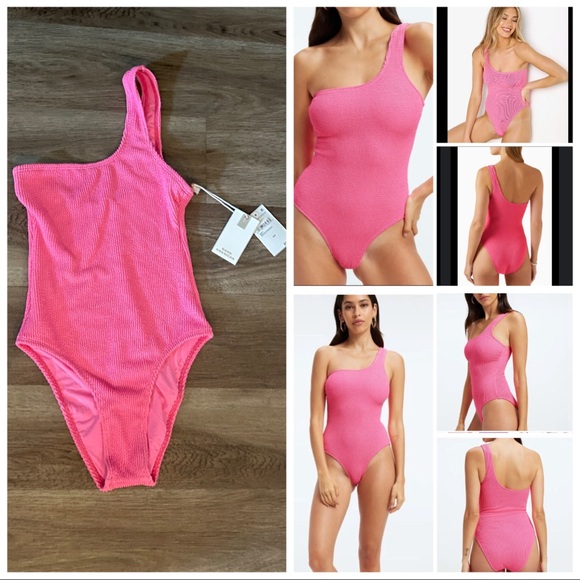 Good American Always
Fits One Shoulder One-Piece Swimsuit - Picture 1 of 14